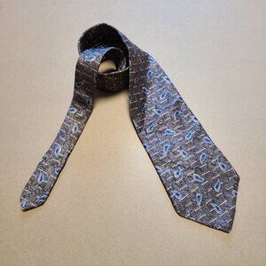 Vintage Tie - Brown Paisley